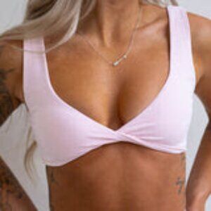 Azur Fit Classic Twist Sports Bra - Quartz size large